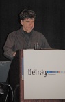 Paul Kedrosky, moderator of
the closing panel at Defrag.